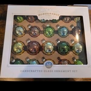 Wondershop 42 Count Handcrafted Glass Ornament Set